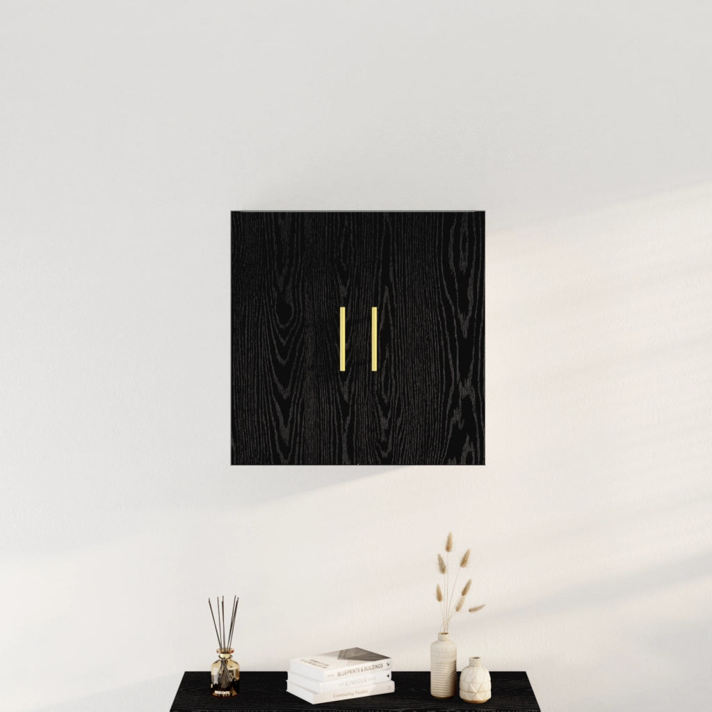 Armadio a muro  Nero Rovere 60x31x70 cm Legno ingegnerizzato