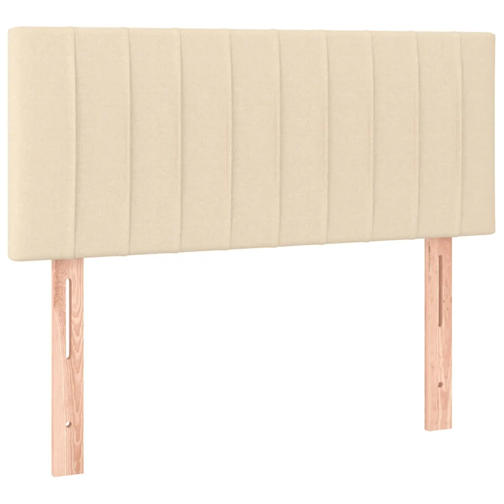 Giroletto a Molle con Materasso Crema 120x200 cm in Tessuto