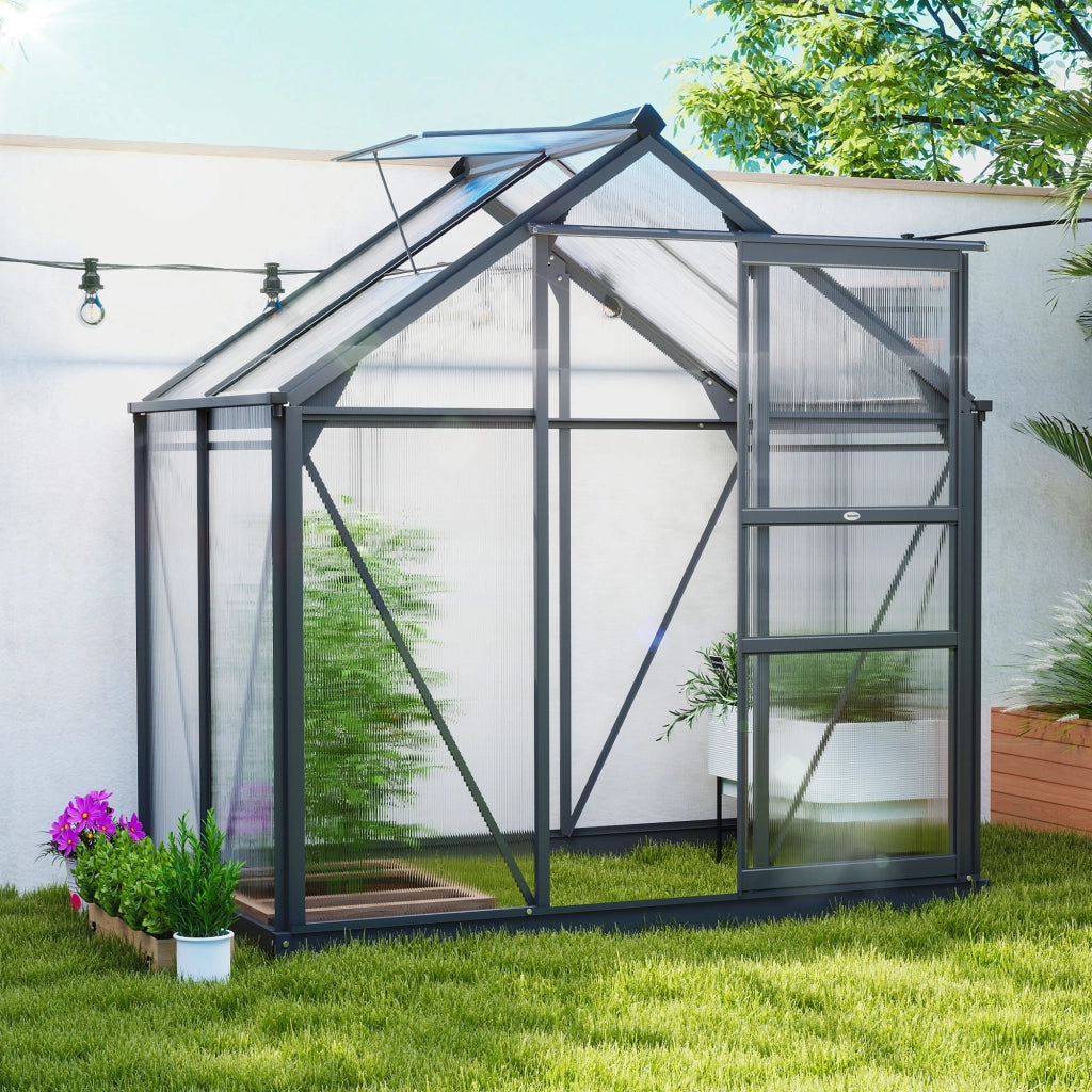 Serra da giardino in polycarbonate ¨C zephmum ¨C 190x132x201 cm grigio
