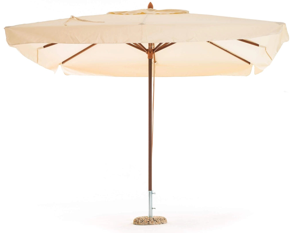 Ombrellone da Giardino 3x2 m Palo Ø48 mm in Legno e Poliestere Oasis Ecrù