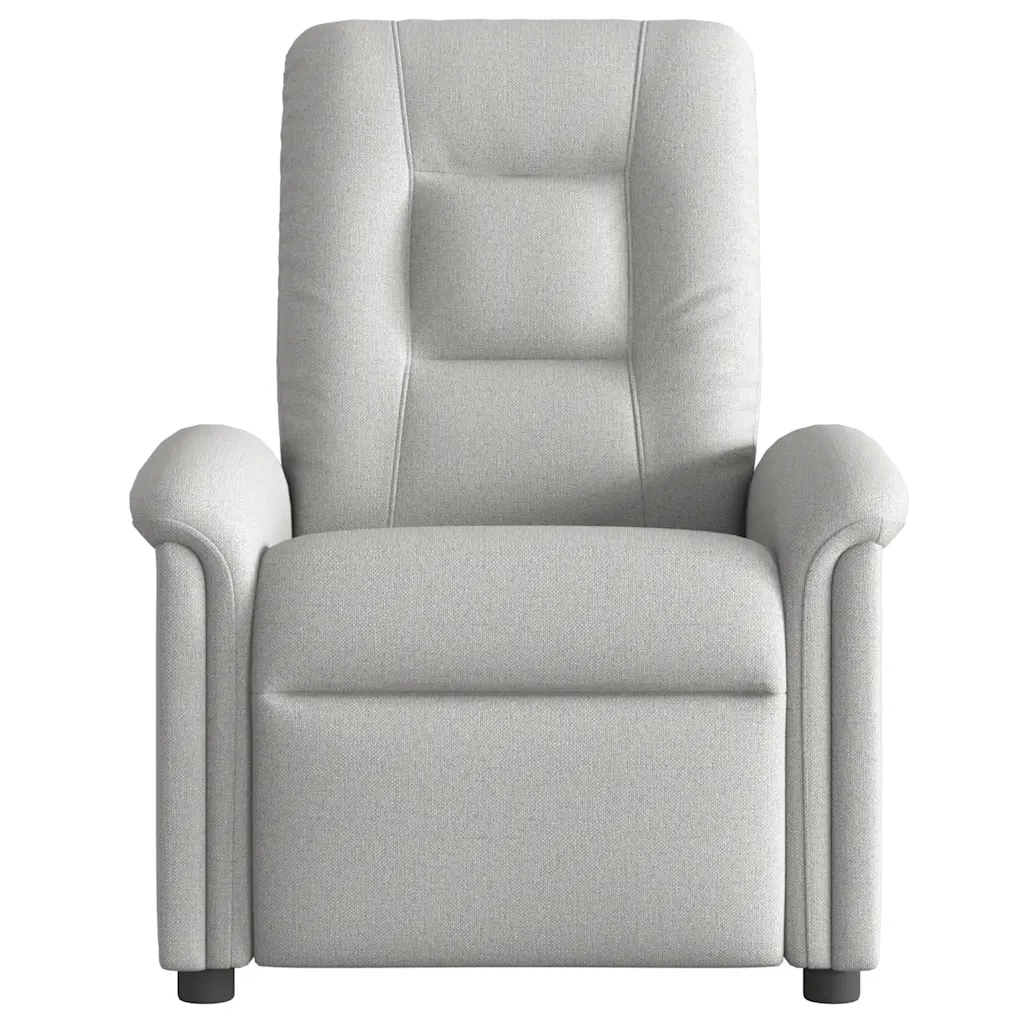 Divano Sedia-Poltrona Reclinabile in Tessuto Grigio Nuvola 665777