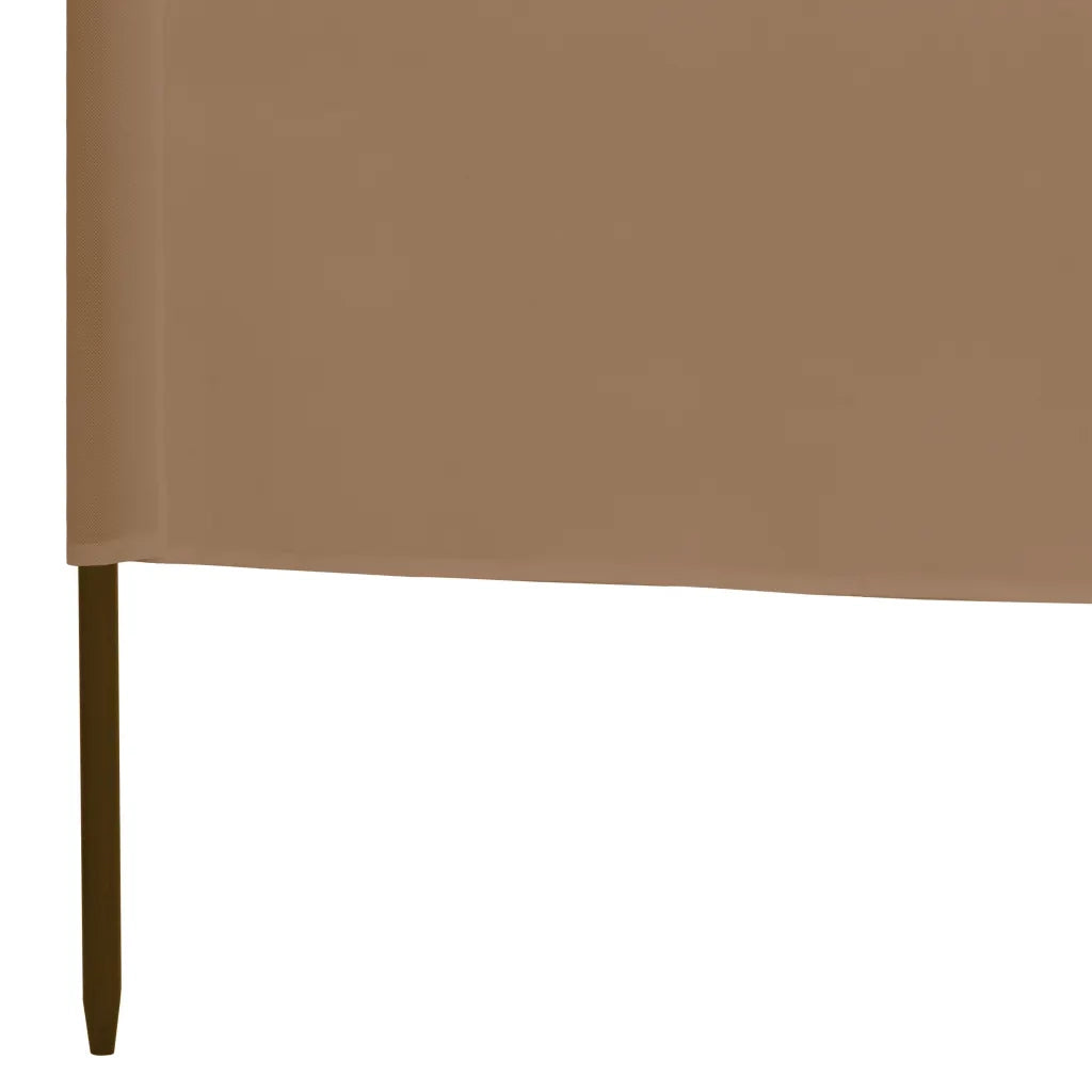 Paravento a 3 Pannelli in Tessuto 400x160 cm Grigio Talpa 47151