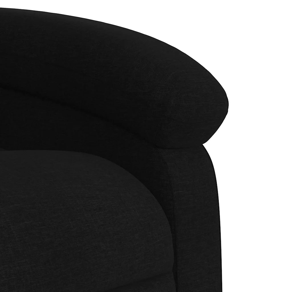Divano Sedia-Poltrona reclinabile in Tessuto Nero 395176
