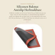 Tavolo Antiscivolo - Resistente al Calore 40x30cm - Riciclabile - Silicone - Lavabile - Libero da BPA - Distribuzione di Calore Perfetta - Piastra per Cucina