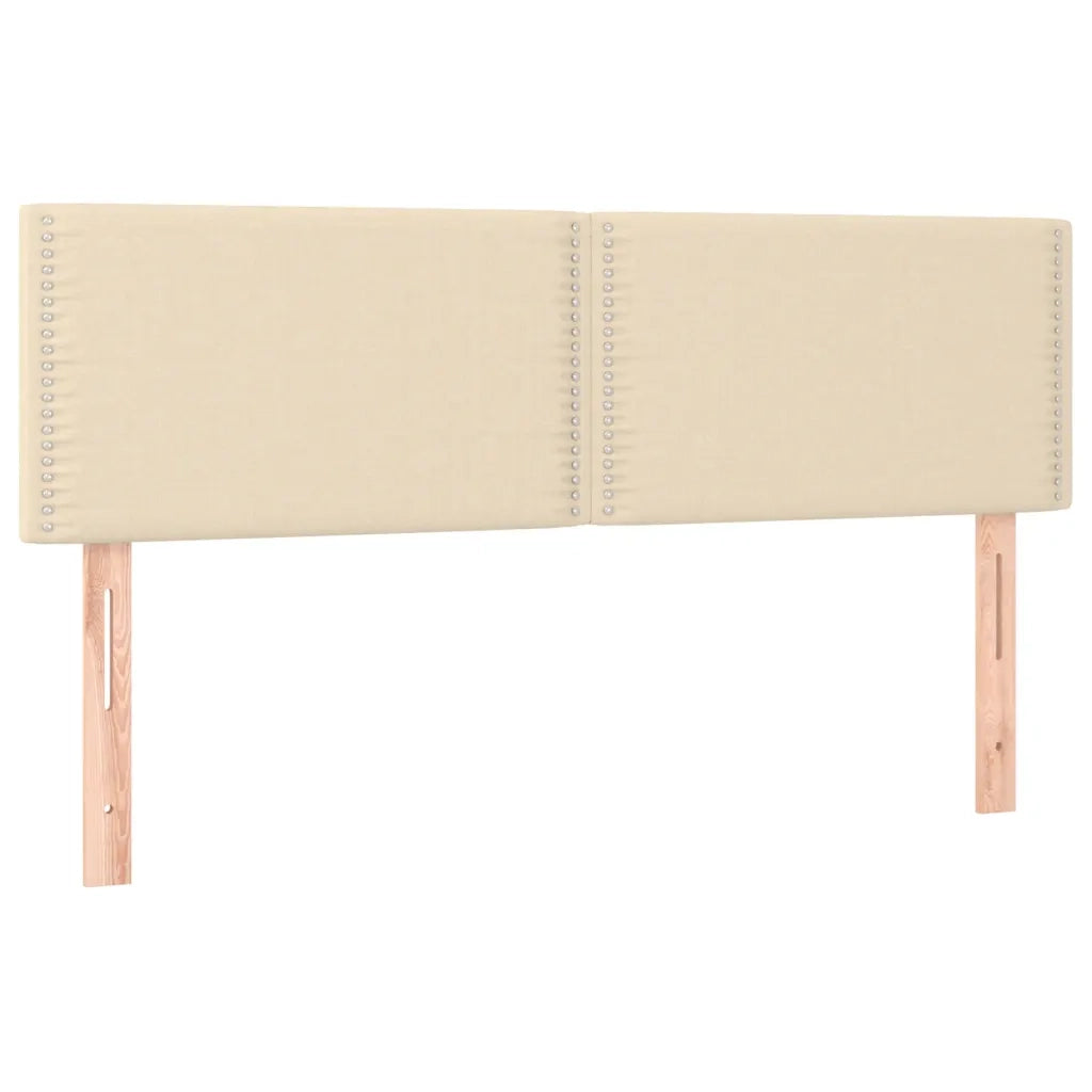 Testiera | Testata Crema 144x5x78/88 cm in Tessuto