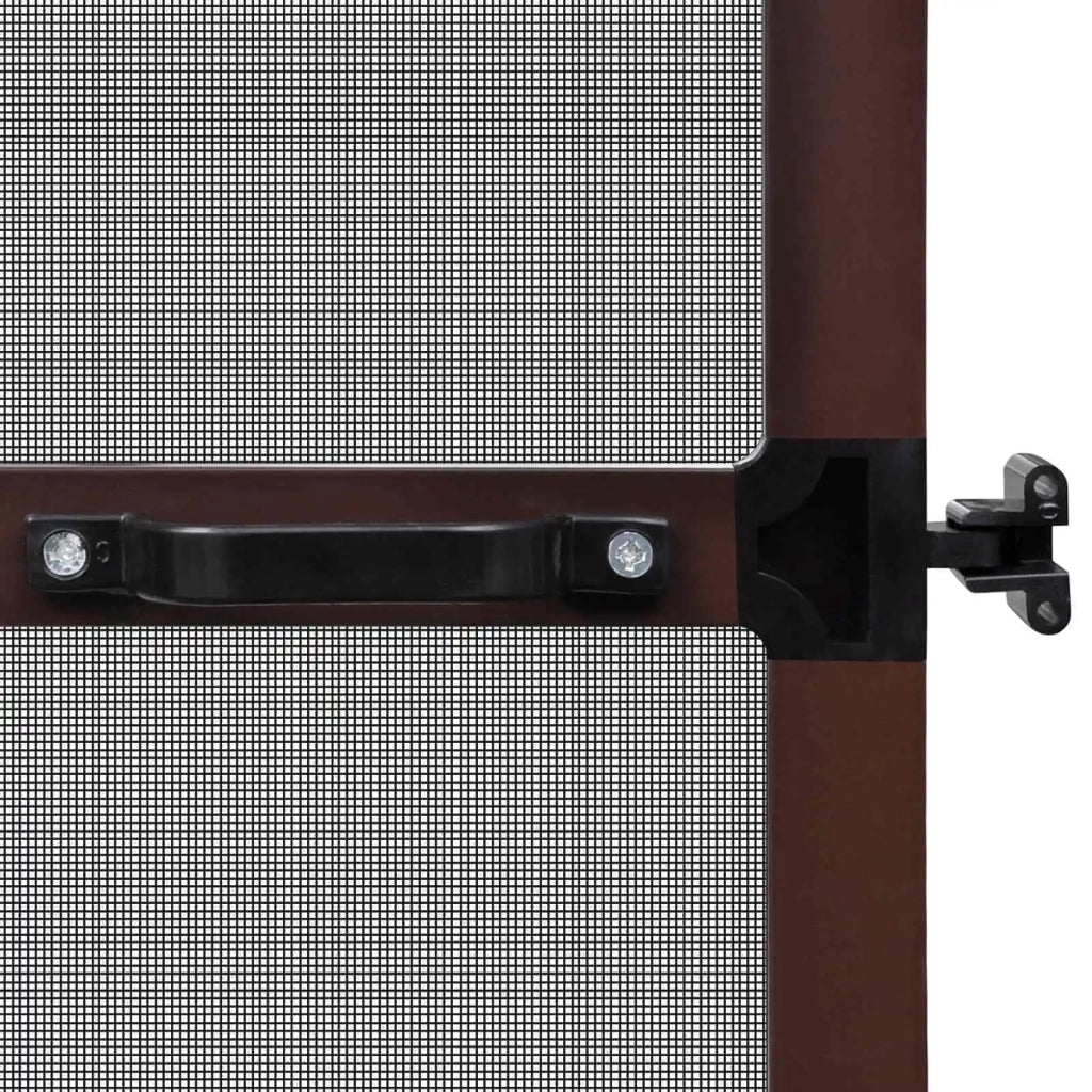 Schermo Insetti a Battente Marrone e Nero 100 x 215 cm CFW3895968