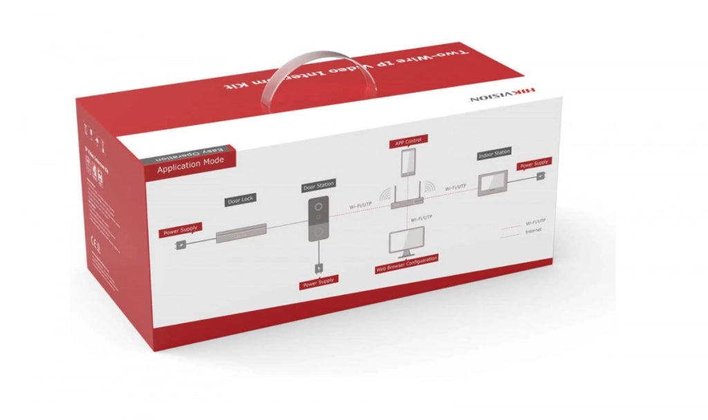 Hikvision DS-KIS603-P  Kit videocitofono IP 2 Mpx con lettore mifare per sblocco serratura