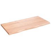 Ripiano Muro Marrone Chiaro 80x40x2 cm Massello Rovere Trattatocod mxl 127188