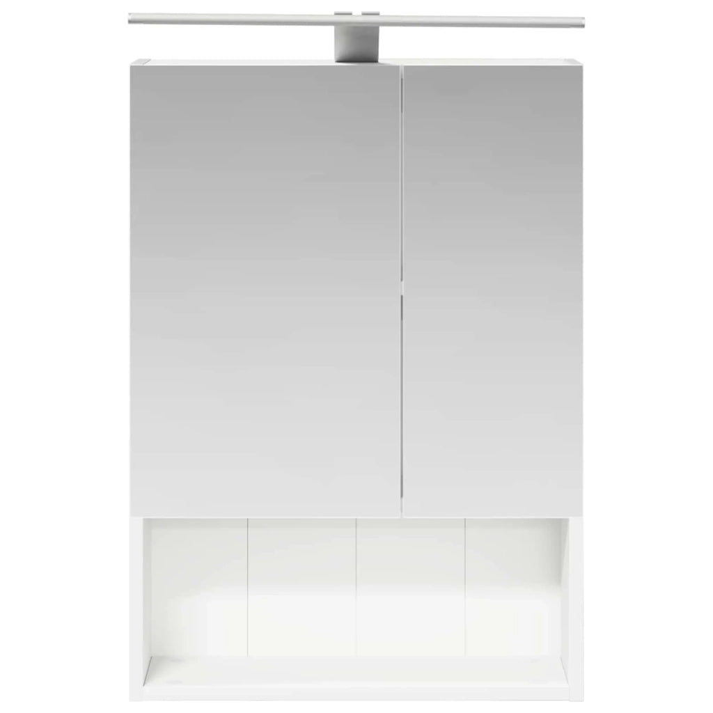 Mobiletto per specchio da bagno Bianco 50 x 14,5 x 70 cm