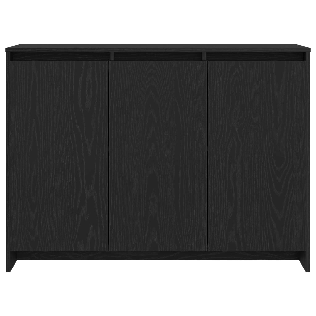 Credenza | Madia | Buffet da pranzo | Armadio da pranzo Nero 102 x 29.5 x 75 cm Legno multistrato