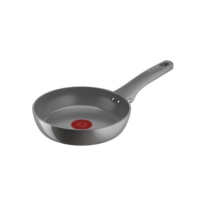 Lagostina Risorsa Padella 20 cm, Rivestimento in Ceramica Antiaderente, Scorrevolezza Ottimale, Thermo-Signal™, Induzione