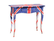 Consolle 1 cassetto shabby legno decori inglese  87x38x77 - Mobili 2G