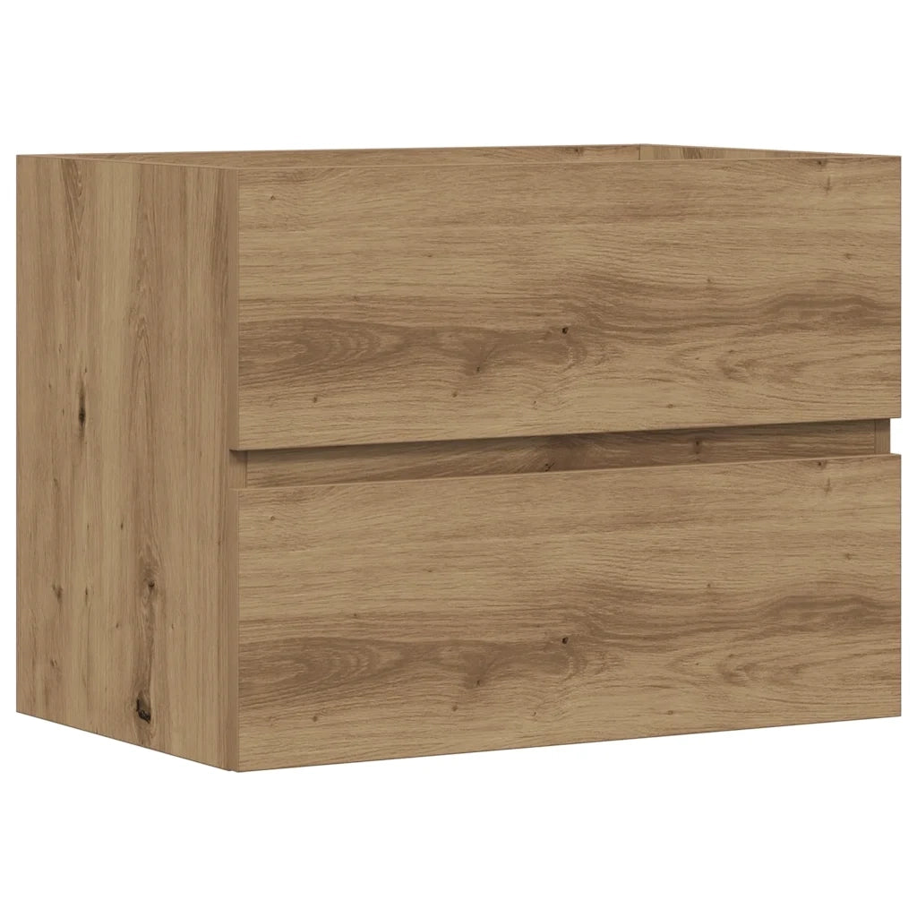 Mobiletto da Bagno Rovere Artigianale 60x38,5x45 cm Truciolato 856244