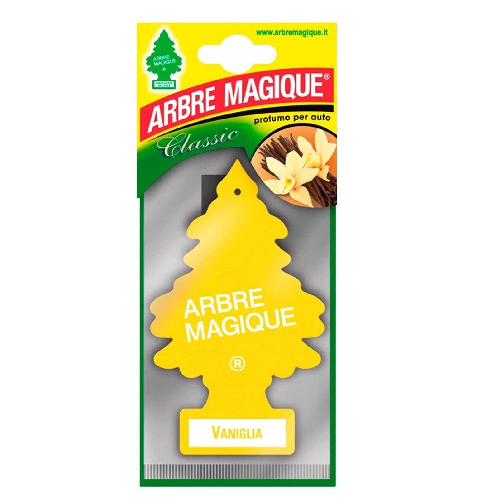Trade Shop - Arbre Magique Mono Deodorante Profumatore Auto Profumazione Fragranza Vaniglia -