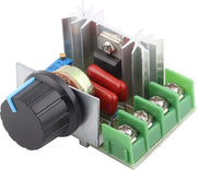 Regolatore di Velocità per Apparecchi di Casa AC 50-220 V 2000 W 25 A con Dimmer a LED per Regolazione di Tensione.