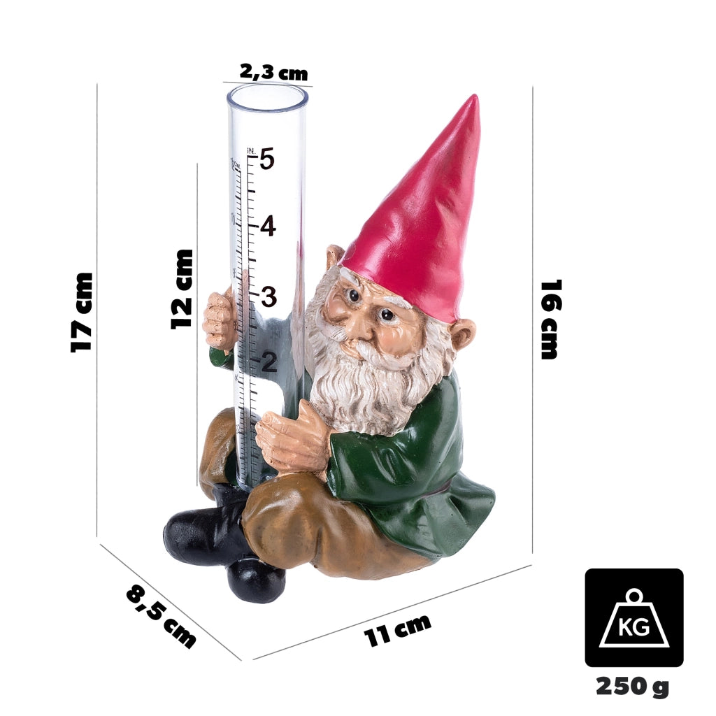 Pluviometro KADAX, misuratore di precipitazioni, totalizzatore di precipitazioni, nano decorativo da giardino.