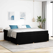 Struttura del letto con materasso Nero 200 x 200 cm Tessuto 3398433