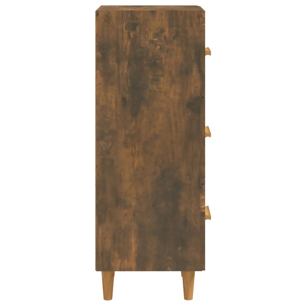 Buffet credenza cassettiera armadio mobile contenitore organizer per cucina soggiorno salotto 34,5 x 34 x 90 cm legno ingegnerizzato marrone 02_0030903