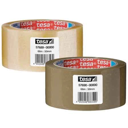 NASTRO IMBALLO 'SILENZIOSO' mm 50x66 mt - Avana - 36 pezzi- TESA