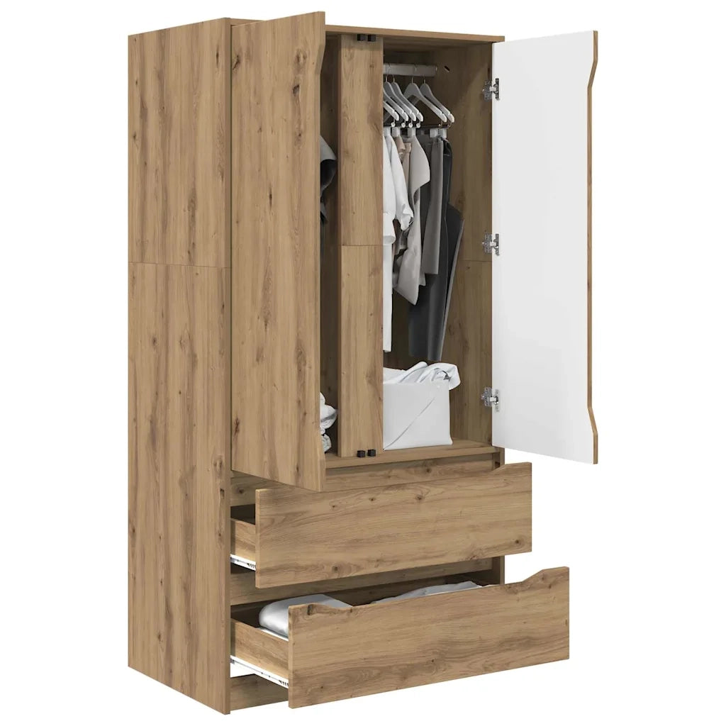 Mobile da Bagno con porta Rovere artigianale 79,5 x 49 x 156 cm