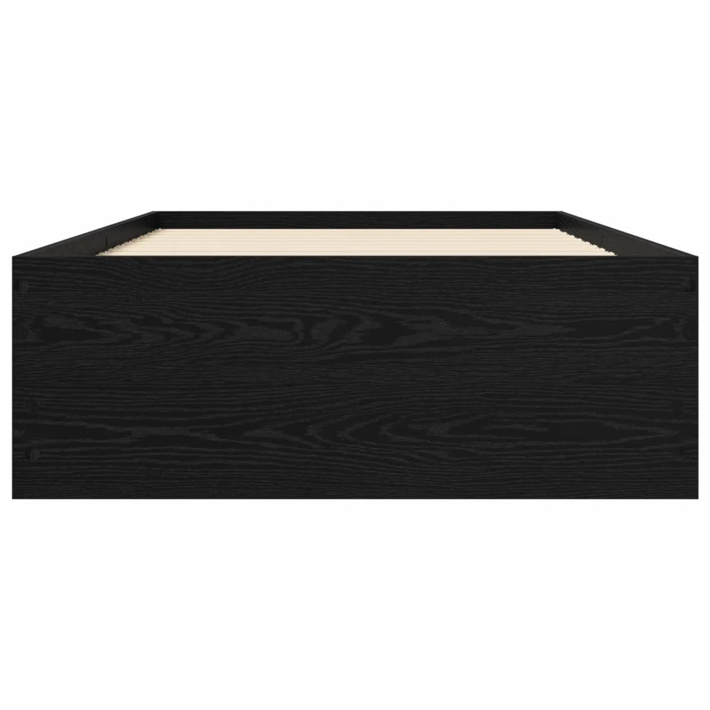 Telaio del letto con storage Rovere Nero 80 x 200 cm 3429611