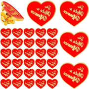 Set di 48 spille rossori Hart Reversibili - Confezione in bulk - Simbolo ispiratore d'amore - Etichette metalliche con smalto - Accessori per abbigliamento, borse, cappelli.
