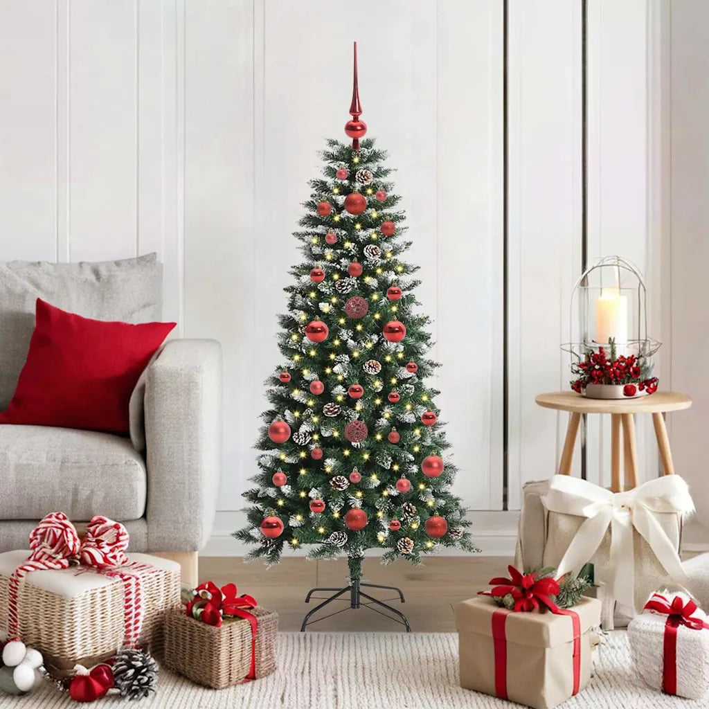Albero di Natale artificiale con 150 LED Verde 120 cm 3395796