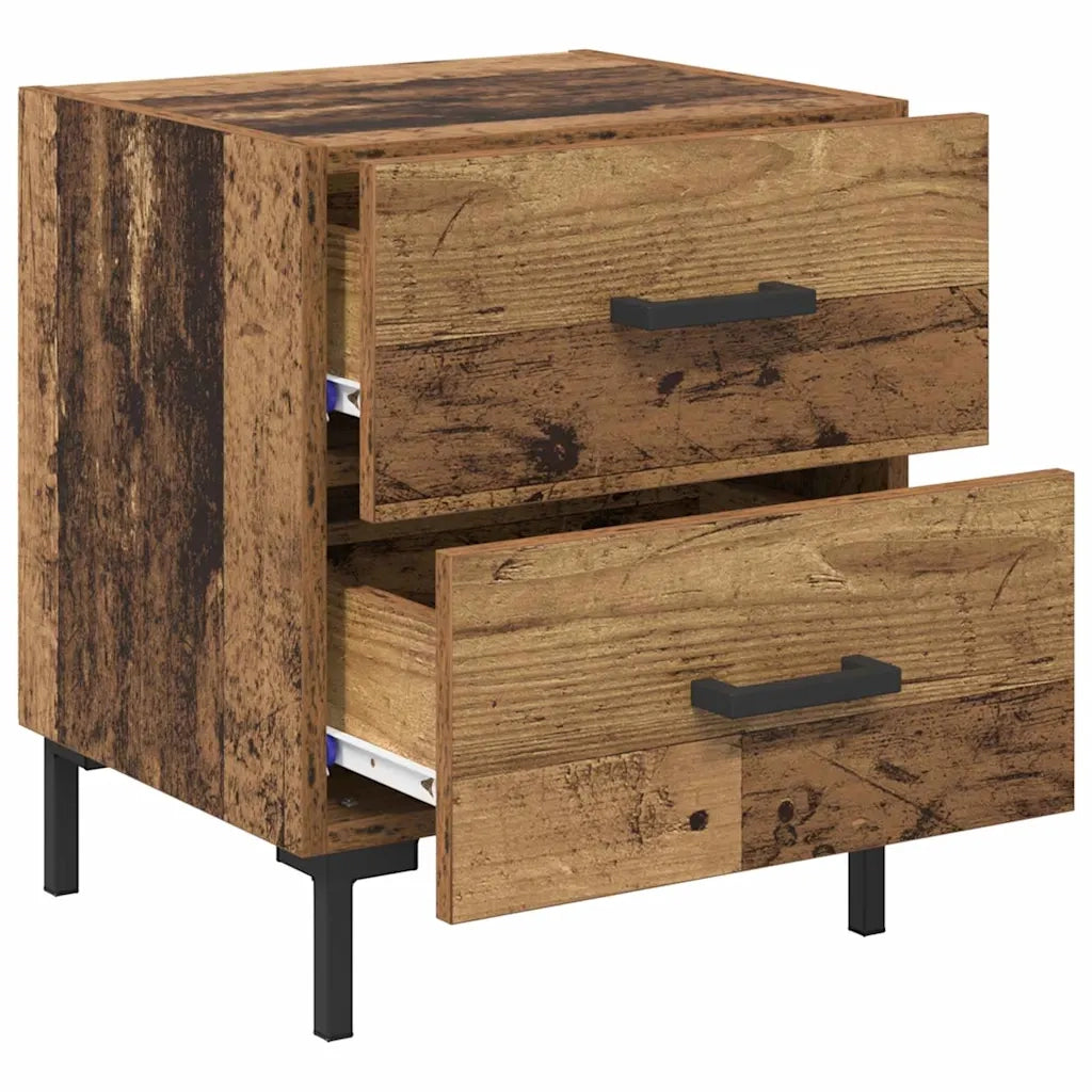 Armadio da Notte con cassetto Legno vecchio 40 x 35 x 47,5 cm 882013