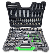 Valigetta Utensili Professionale 108 Pezzi JBM con Bussole Esagonali Cromate, Cricchetti, Prolunghe, Kit Attrezzi per Auto, Officina e Fai-da-Te