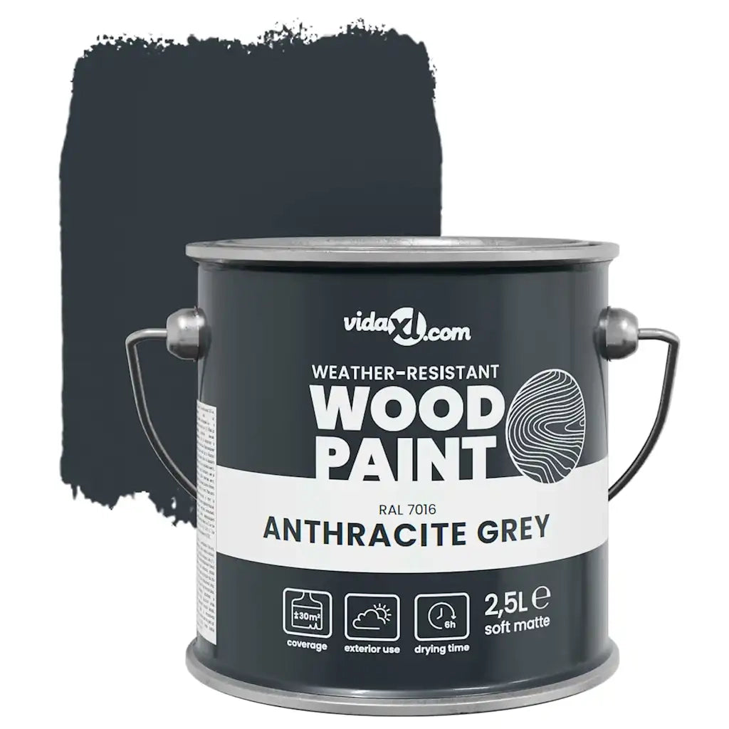 Vernice per legno Grigio 2,5 L Stampa da parete CFW4962755
