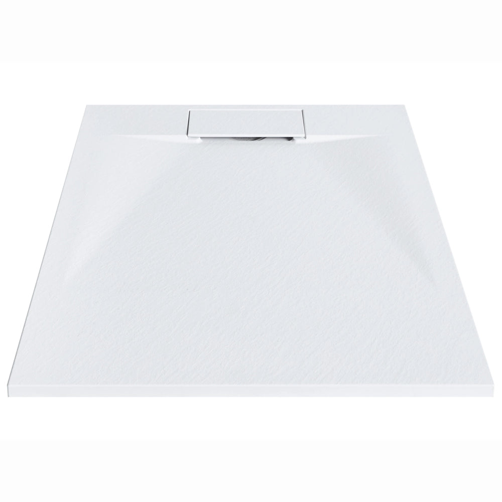 Piatto doccia con scarico bianco SMC 80 x 100 x 3 cm effetto pietra naturale minimalista	Piatto doccia con scarico bianco SMC 80 x 120 x 3 cm effetto pietra naturale minimalista