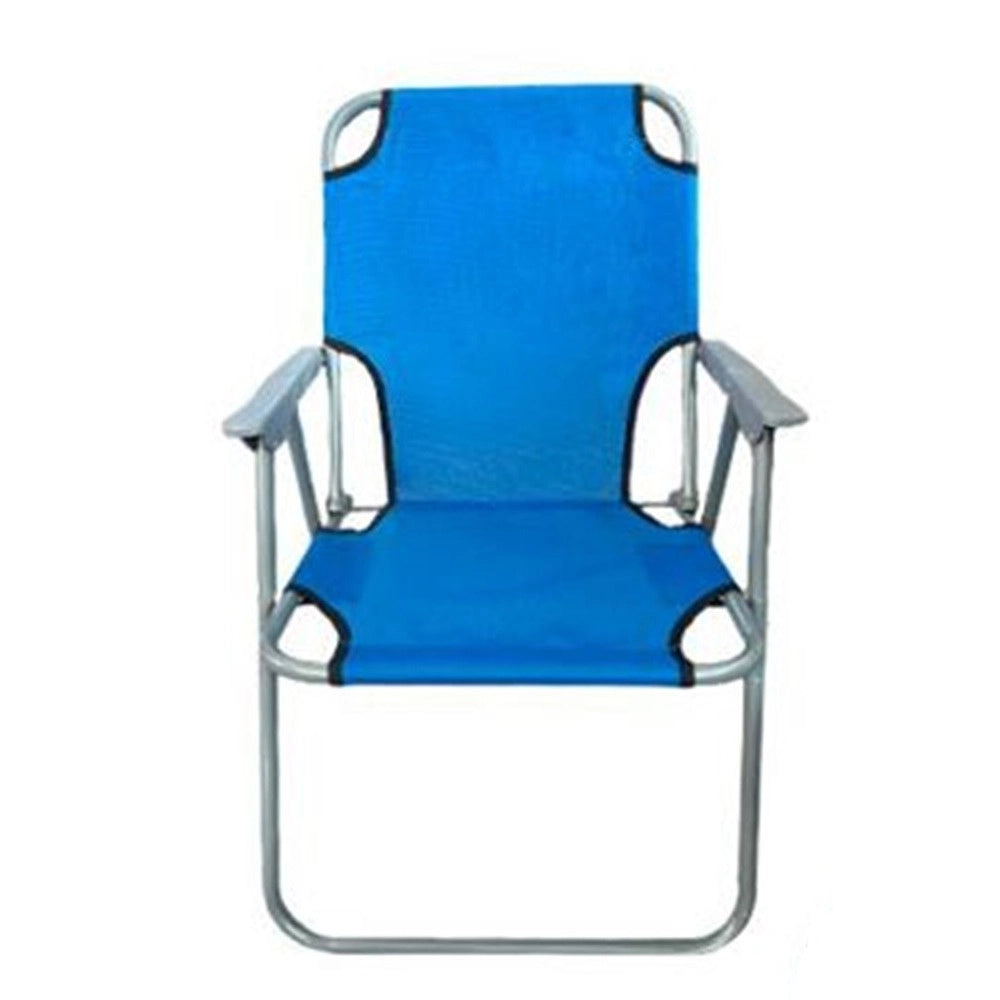 Trade Shop - Sedia Sdraio Pieghevole Campeggio Spiaggia Relax In Tessuto Oxford 52x63x74.5cm 350017 -