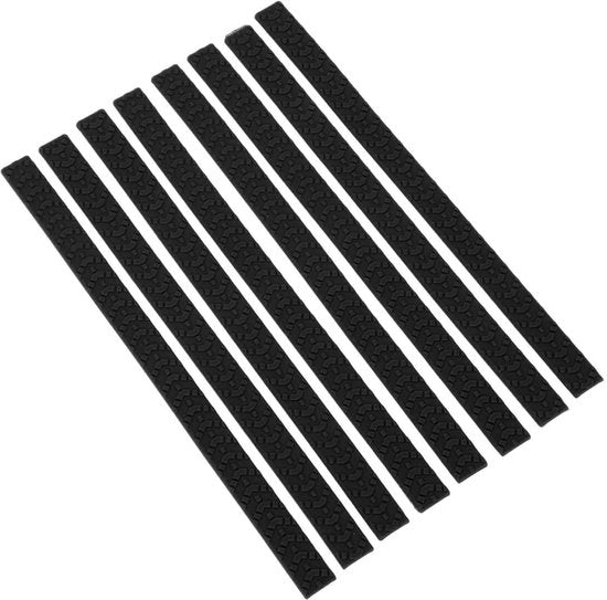 Set di protezioni per ruote di valigia 8 pezzi - Coperture in silicone - Protezioni per ruote di valigia - Protezione contro la abrasione - Tessuto spesso a testura di cinta - Dimensioni 19,5 x 1,2 cm - Protezione per ruote di valigia