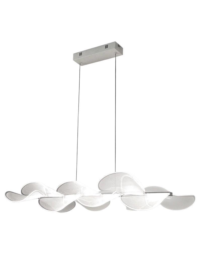 Sylvie Lampada a Sospensione LED 40W 5400lm 3000K Bianco - Struttura in Metallo e Metacrilato, Dimmerabile a Taglio di Fase, Classe I