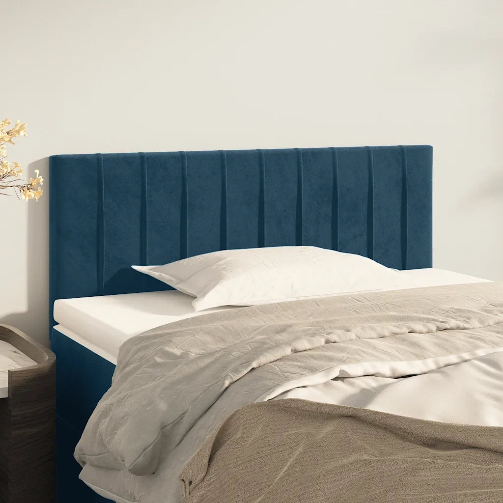 Testiera | Testata Blu Scuro 80x5x78/88 cm in Velluto