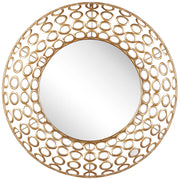 Specchio da parete ovale dorato ø 80 cm arte da parete Decor Soggiorno in stile eclettico