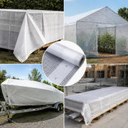 Leno Tarpaulin, White, 2 X 15 M, 260 G/square Meter