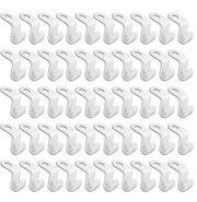 50 pezzi - Capocassettino - Connettori per attaccapanni - Jashaak - Orecchioni per attaccapanni - Bianco - Clip per allungare attaccapanni - plastica - per Outfit Hanger a cascata - Organizzatore risparmiatore di spazio