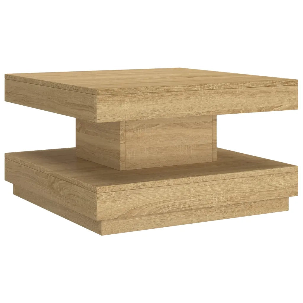 Tavolino da Salotto Marrone Chiaro 60x60x35 cm in MDF 286096