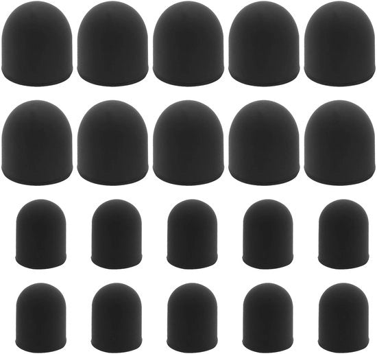 Punti Stilografici Universali 20 Pezzi - Viti di Sostituzione con Gomma 7 mm/5 mm - Adatti a StilusHome - Stilografici per Touchscreen - Penna per Tastiera - Gomma Resistente - Stilo di Sostituzione