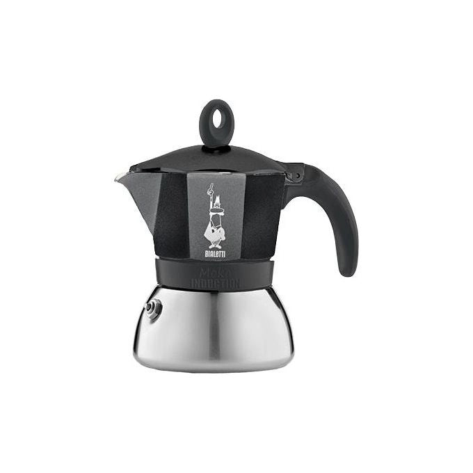 Bialetti 006936 MOKA INDUCTION NERA 6 TZ Moka Capacita' 0,28 L Adatta a piastra induzione colore Nero