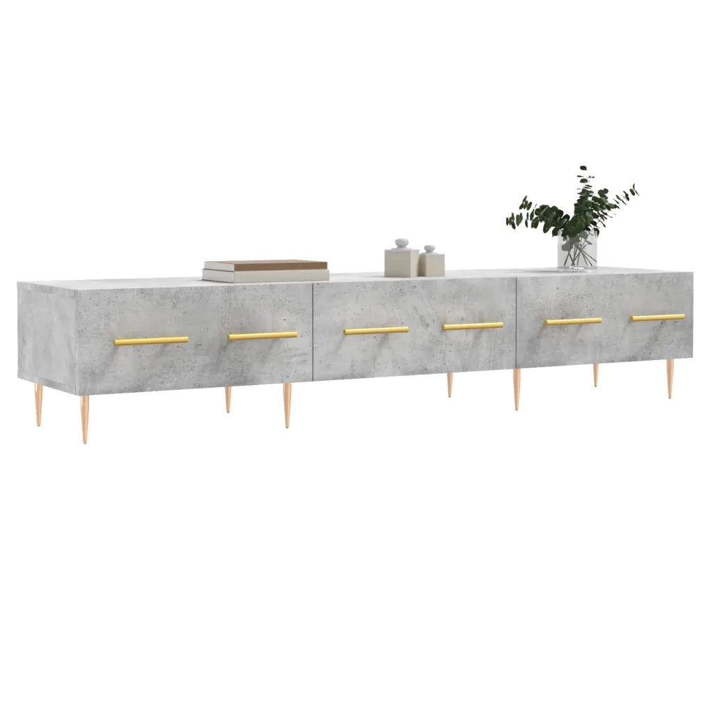 vidaXL Mobile Porta TV Grigio Cemento 150x36x30 cm Legno Multistrato