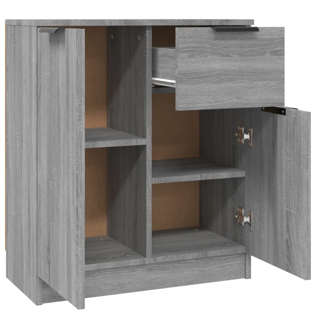 Credenze 2 pz Grigio Sonoma 60x30x70 cm in Legno Multistrato 3115818
