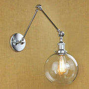 Lampada da Parete Vintage con Vetro Cristallo