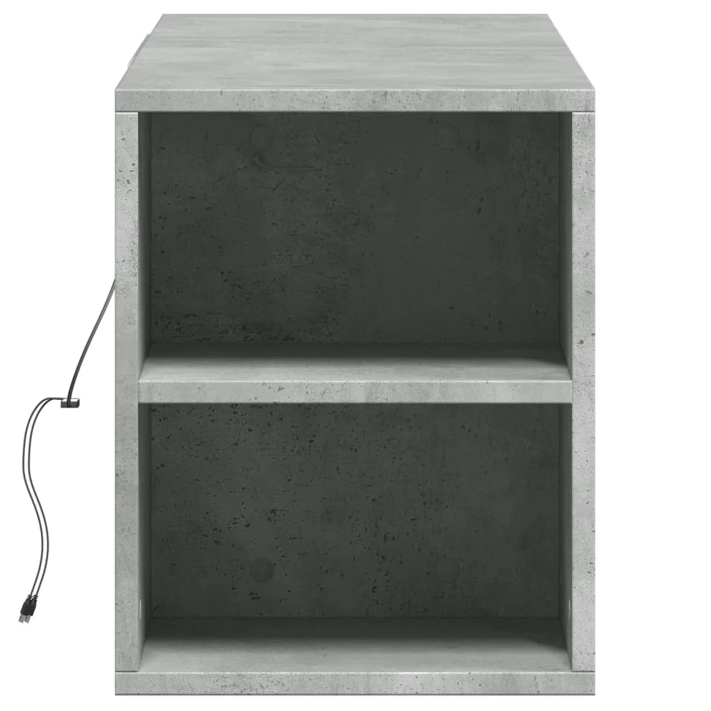 Mobile TV multimediale scaffale TV credenza mobile TV sala da pranzo soggiorno camera da letto montaggio a parete con luci LED 135 x 31 x 39,5 cm grigio 02_0027863