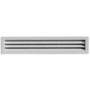 GRIGLIA DA INCASSO CON RETE L. 305 X H. 60 MM- Bianco- FIRST- pezzi 1