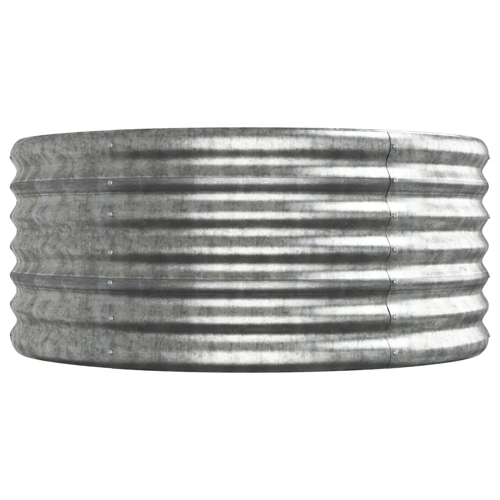 Letto Giardino Acciaio Zincato 296x80x36cm Argento 318927
