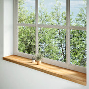 Davanzali 2 pz Marrone Chiaro 160x25x2cm Legno Massello Rovere 4009148