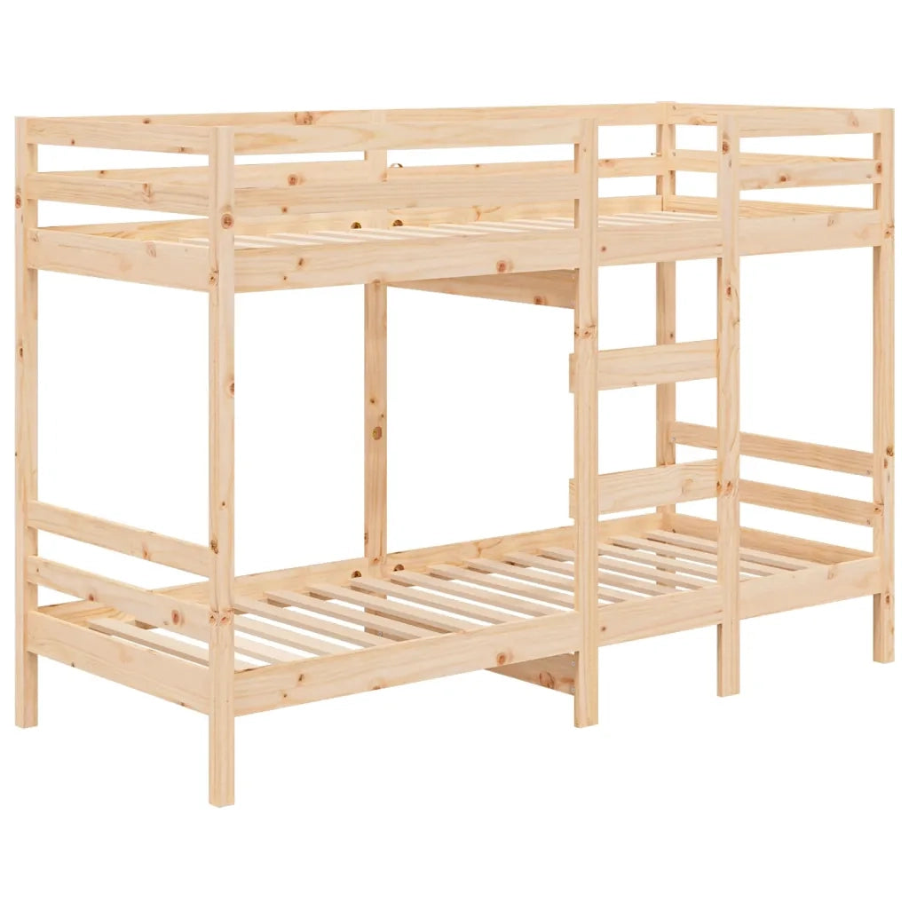 Letto a Castello 80x200 cm in Legno Massello di Pino cod mxl 57186
