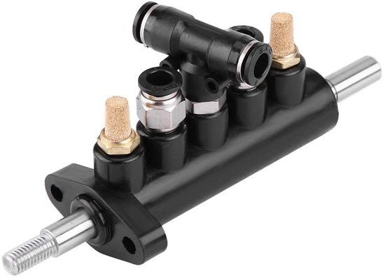 Regolatore di aria di alta qualità in alluminio - valvola di regolazione del pedale - 2 pezzi di silenziatori di suono - diametro 8mm/10mm/7.8mm - duraturo - garanzia 24 mesi - valvola di aria
